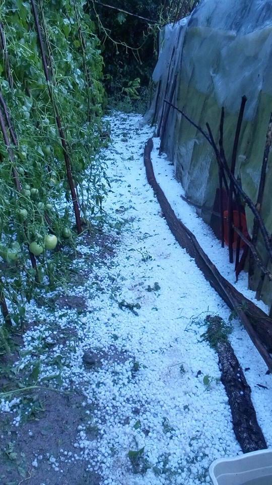 Невреме со град во атарот на село Бохула