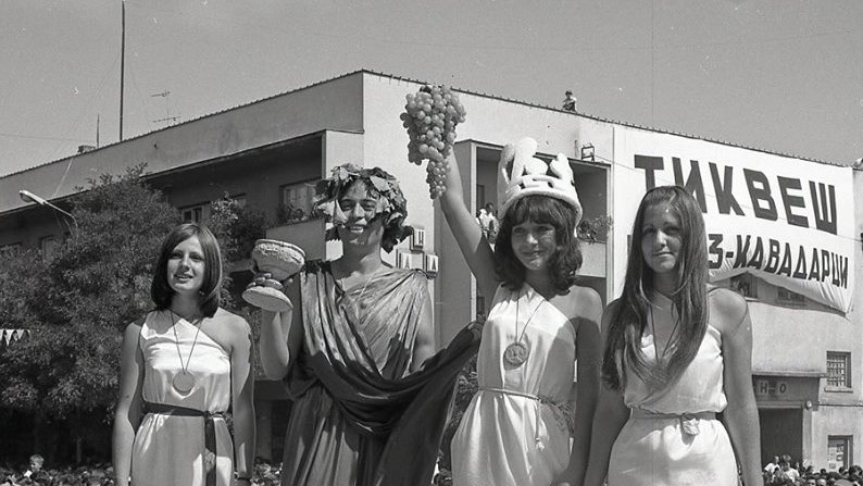 Стари фотографии на Кавадарци- Гроздобер 1972 година