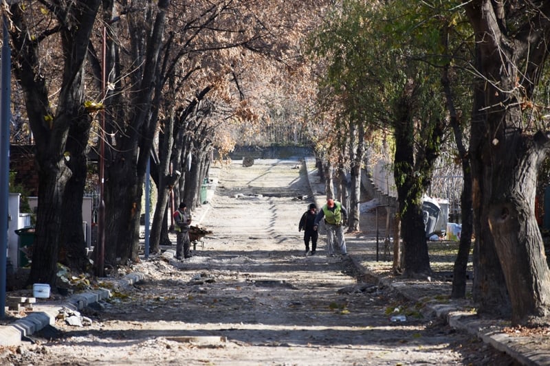 Подготовка за асфалтирање на улицата.„Наќо Лазовски“